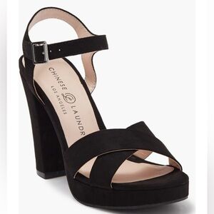 Chinese Laundry “Always” Ankle Strap Block Heel Platform Sandal – Size 8.5